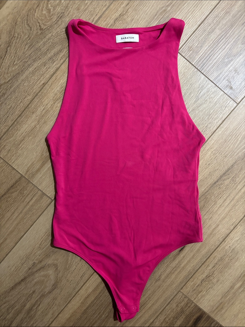 NWOT Babaton Contour Squareneck Bodysuit in Eros Pink